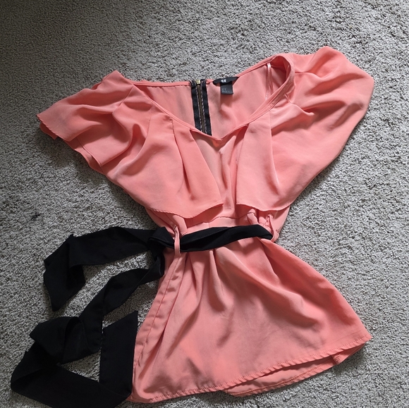 H&M Coral and Black Garment - Picture 1 of 3
